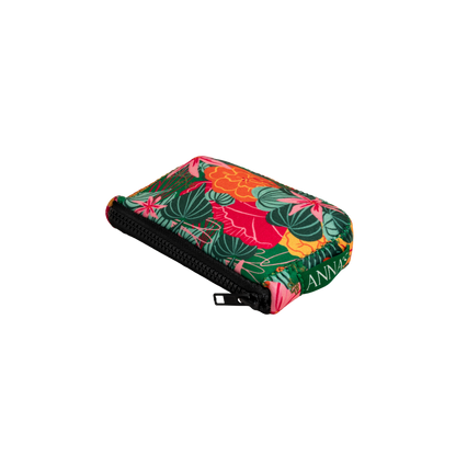 ANNAs Floral-patterned pouch with a brand name on a white background